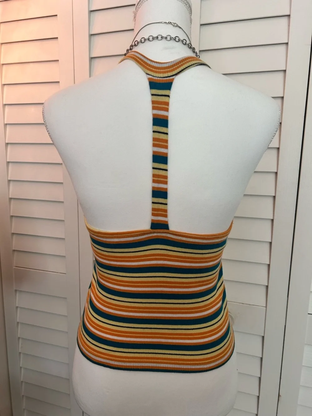 Forever 21 Care Bears Striped Ribbed Halter Top Size Small - Picture 5 of 8